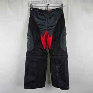 Thor Static MX Riding Pants Youth 26 Shorts Convertible Black Red Motocross